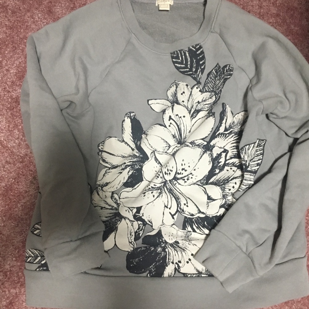 J. Crew Factory Floral Sweatshirt
